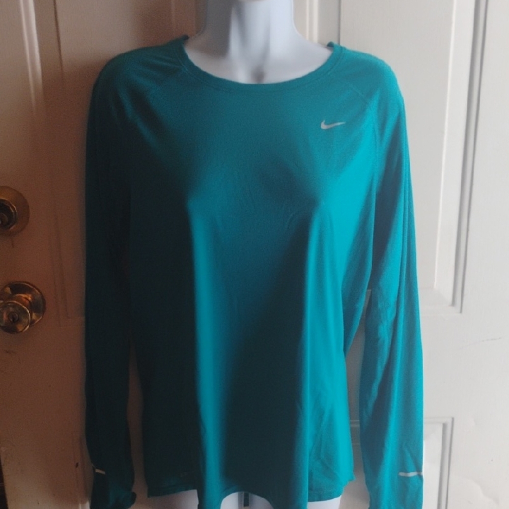 Nike Women's Aqua Long Sleeve Tee